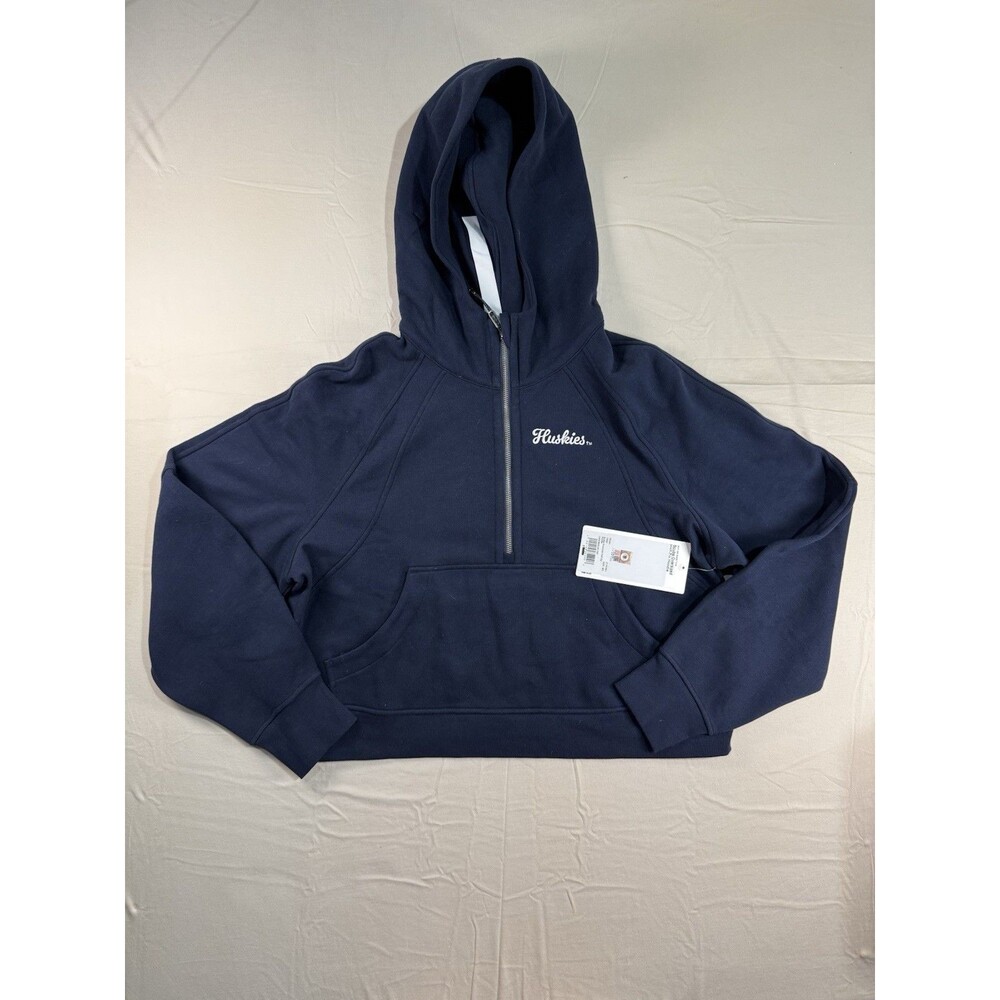 Lululemon UConn Huskies Scuba Half Zip Hoodie – Blue – M/L – Oversized – NWT